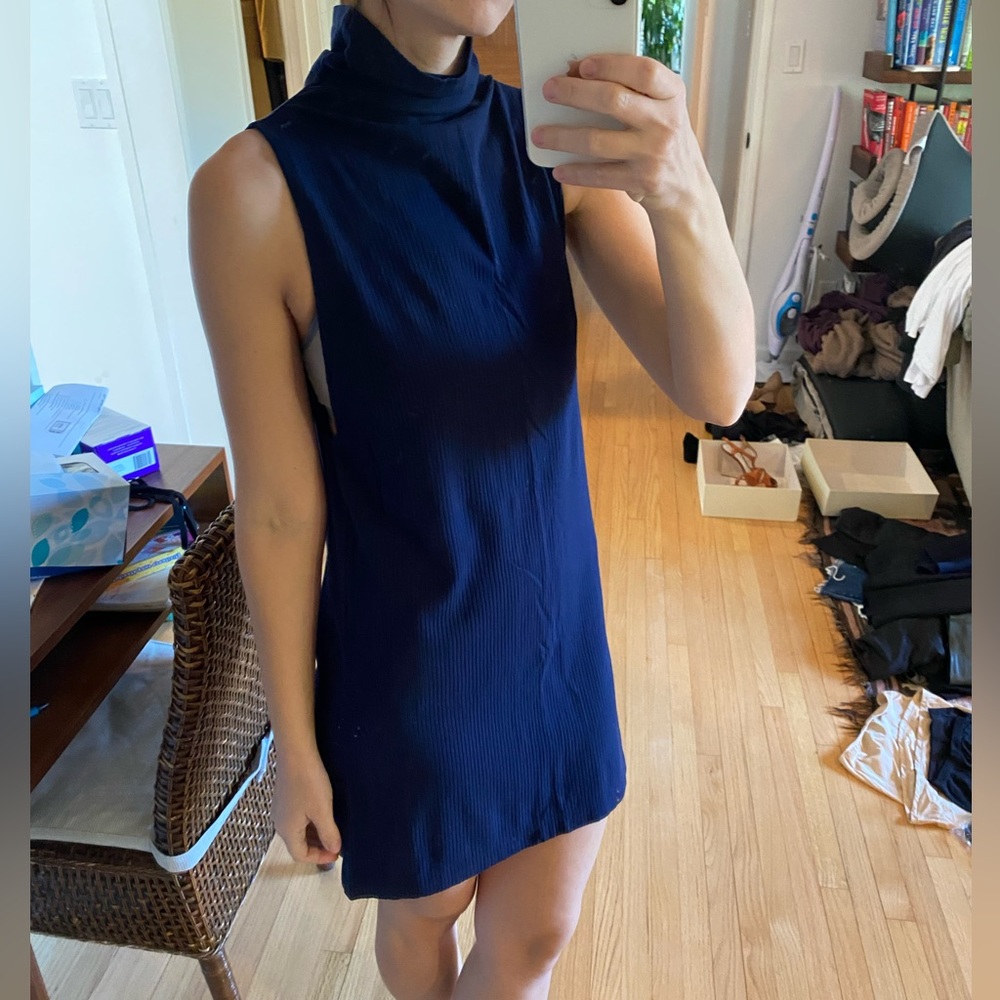 Navy blue Reformation dress